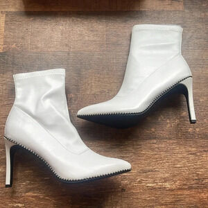 BAR III Melanay Womens PU Leather Embellished Booties size 7